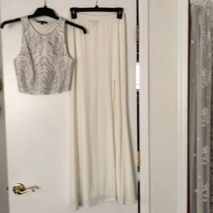 Halter two piece gown